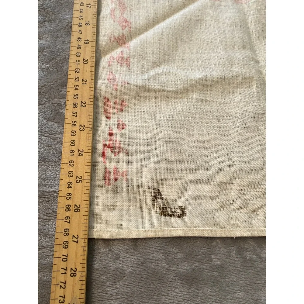 Textilimpex Linen Calendar Tea Towels 1975 1976 Birds‎ Bountiful Table Retro VTG